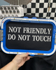 Not friendly Embroidered Hoodie by Madness & Mayhem LLC