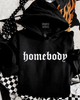 Homebody Embroidered Hoodie by Madness & Mayhem LLC