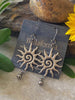 HAMMERED SUN EARRINGS by Bellaforma Jewelry