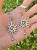HAMMERED SUN EARRINGS by Bellaforma Jewelry