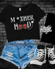 Motherhood roll with it Cropped Tee by Madness & Mayhem LLC
