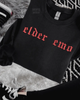Elder emo embroidered sweatshirt by Madness & Mayhem LLC