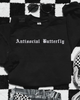 Antisocial butterfly embroidered sweatshirt by Madness & Mayhem LLC