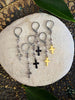 BEADED CROSS EARRINGS by Bellaforma Jewelry