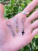BEADED CROSS EARRINGS by Bellaforma Jewelry