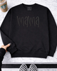 Mama heart embroidered sweatshirt by Madness & Mayhem LLC