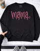 Mama heart embroidered sweatshirt by Madness & Mayhem LLC