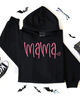 Mama heart Embroidered Hoodie by Madness & Mayhem LLC