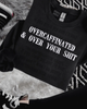 Over your shit embroidered sweatshirt by Madness & Mayhem LLC