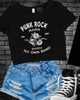 Punk rock mama Cropped Tee by Madness & Mayhem LLC