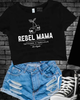 Rebel mama Cropped Tee by Madness & Mayhem LLC