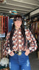 Love Calling Retro Heart Button Up Blouse by Lil Bee's Bohemian