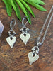 RUSTIC HEART EARRINGS by Bellaforma Jewelry