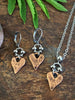 RUSTIC HEART EARRINGS by Bellaforma Jewelry