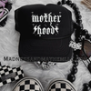 Motherhood checkered bolts Trucker Hat by Madness & Mayhem LLC