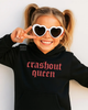 Kids crashout queen embroidered hoodie by Madness & Mayhem LLC