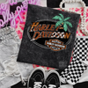Harley palm tree mineral wash tee by Madness & Mayhem LLC