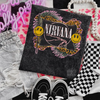 Nirvana mineral wash tee by Madness & Mayhem LLC