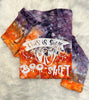 This Is Some Boo Sheet Orange & Purple Hand Dyed Long Sleeve Tee by The Neeley Design Co Wholesale
