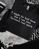 Laid back embroidered sweatshirt by Madness & Mayhem LLC