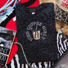 Iced coffee girly embroidered leopard print T-shirt by Madness & Mayhem LLC