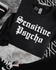 Sensitive psycho embroidered sweatshirt by Madness & Mayhem LLC