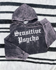 Sensitive psycho mineral wash Hoodie by Madness & Mayhem LLC