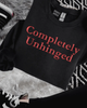 Completely unhinged embroidered sweatshirt by Madness & Mayhem LLC