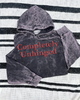 Completely unhinged mineral wash Hoodie by Madness & Mayhem LLC