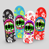 Slime Mouth PUNKED Limited Edition, HAND-PAINTED Deck (PRE-ORDER, JANUARY) by Brand-X Skateboards