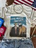 God Bless America Cowboy Trump Graphic Tee by Wild Junkie