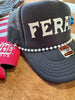 Faux Pearl Trucker Hat Chain by Wild Junkie