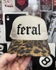 Feral Leopard embroidered hat by Madness & Mayhem LLC