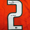 Autographed/Signed Willis McGahee "01 Champs" Miami Orange College Football Jersey Beckett BAS COA by Hall of Fame Sports Memorabilia