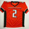 Autographed/Signed Willis McGahee "01 Champs" Miami Orange College Football Jersey Beckett BAS COA by Hall of Fame Sports Memorabilia