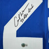 Autographed/Signed Curt Warner Seattle Blue Retro Football Jersey Beckett BAS COA by Hall of Fame Sports Memorabilia