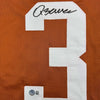 Autographed/Signed Quinn Ewers Texas Orange College Football Jersey Beckett BAS COA