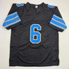 Autographed/Signed Terrion Arnold Detroit Black Football Jersey Beckett BAS COA by Hall of Fame Sports Memorabilia