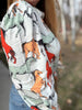 Off To The Races Horse Print Blouse - Mint by Lil Bee's Bohemian