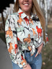 Off To The Races Horse Print Blouse - Mint by Lil Bee's Bohemian