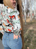 Off To The Races Horse Print Blouse - Mint by Lil Bee's Bohemian