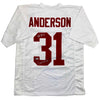 Autographed/Signed Will Anderson "Terminator" Alabama White College Football Jersey Beckett BAS COA by Hall of Fame Sports Memorabilia