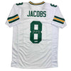 Autographed/Signed Josh Jacobs Green Bay White Football Jersey Beckett BAS COA by Hall of Fame Sports Memorabilia