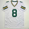 Autographed/Signed Josh Jacobs Green Bay White Football Jersey Beckett BAS COA by Hall of Fame Sports Memorabilia