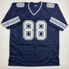 Autographed/Signed Dez Bryant Dallas Blue Football Jersey Beckett BAS COA by Hall of Fame Sports Memorabilia