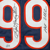 Autographed/Signed Dan Hampton HOF 2002 Chicago Blue Football Jersey Beckett BAS COA by Hall of Fame Sports Memorabilia