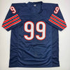 Autographed/Signed Dan Hampton HOF 2002 Chicago Blue Football Jersey Beckett BAS COA by Hall of Fame Sports Memorabilia