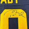 Autographed/Signed Tom Brady Michigan Wolverines Blue Authentic Limited Football Jersey Fanatics COA