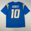 Autographed/Signed Justin Herbert Los Angles LA Chargers Powder Blue Authentic Elite Football Jersey Fanatics COA