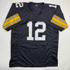 Autographed/Signed Terry Bradshaw Pittsburgh Black Football Jersey Beckett BAS COA by Hall of Fame Sports Memorabilia